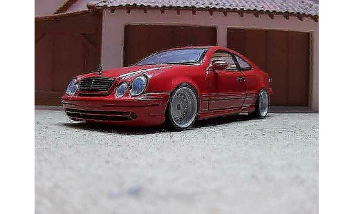 Mercedes Classe CL AMG 1/18 Anson K german look rot candy modellautos
