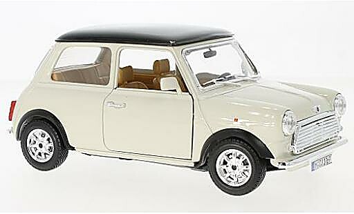 Modellautos Mini Cooper beige/schwarz 1969 Bburago 1/18 Burago
