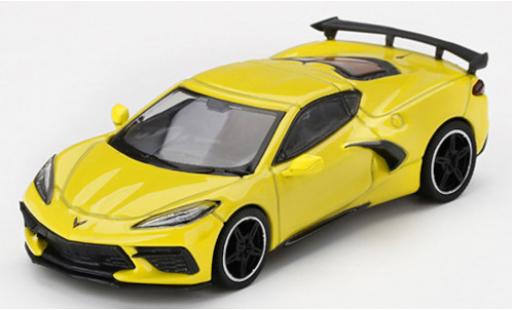 Chevrolet Corvette 1/64 Mini GT (C8) Stingray mettalic gelb 2020 modellautos