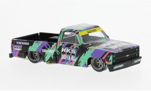 Chevrolet Silverado 1/64 Mini GT Kaido HKS V1 schwarz/Dekor 1:64 modellautos