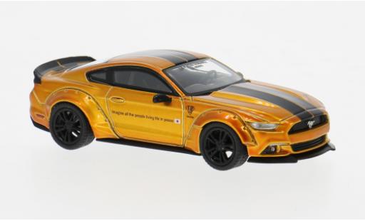 Ford Mustang 1/64 Mini GT LB Works gold/schwarz 2017 1:64 modellautos