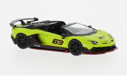 Modellautos Lamborghini Aventador 1/64 Mini GT SVJ 63 grün/schwarz 2022 1:64 Lamborghini Aventador 1/64 Mini GT SVJ 63 grün/schwarz 2022 1:64 modellautos
