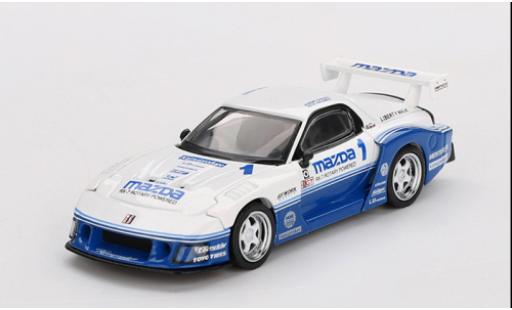 Modellautos Mazda RX7 1/64 Mini GT (FD3S) LB-Super Silhouette weiss/blau 1:64 Mazda RX7 1/64 Mini GT (FD3S) LB-Super Silhouette weiss/blau 1:64 modellautos