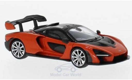 Modellautos McLaren Senna 1/18 Mini GT orange RHD McLaren Senna 1/18 Mini GT orange RHD modellautos