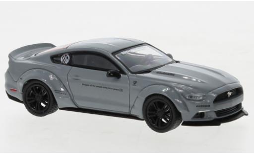 Ford Mustang 1/64 Mini GT GT LB-Works grau modellautos