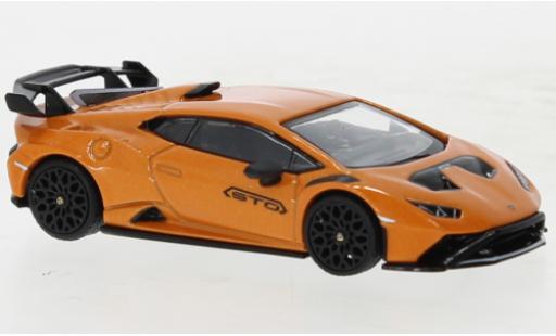 Modellautos Lamborghini Huracan 1/64 Mini GT STO metallise orange Lamborghini Huracan 1/64 Mini GT STO metallise orange modellautos