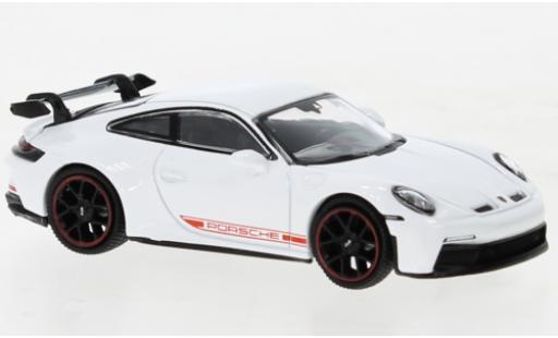 Porsche 992 GT3 1/64 Mini GT 911  blanche modellautos