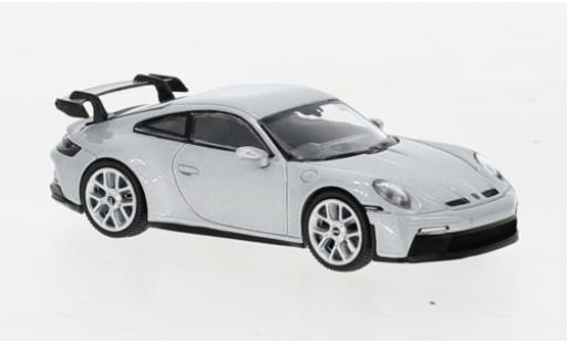 Porsche 992 GT3 1/64 Mini GT 911  silber modellautos