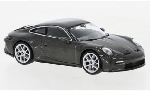 Porsche 992 GT3 1/64 Mini GT 911  Touring metallise grau modellautos