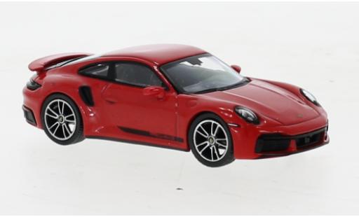 Porsche 992 Turbo s 1/64 Mini GT 911  Turbo S rot modellautos