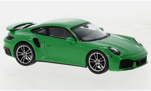 Porsche 992 Turbo s 1/64 Mini GT 911  Turbo S vert modellautos