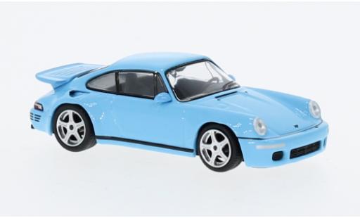 Modellautos Ruf CTR 1/64 Mini GT Porsche RUF Anniversaire bleu clair Ruf CTR 1/64 Mini GT Porsche RUF Anniversaire bleu clair modellautos