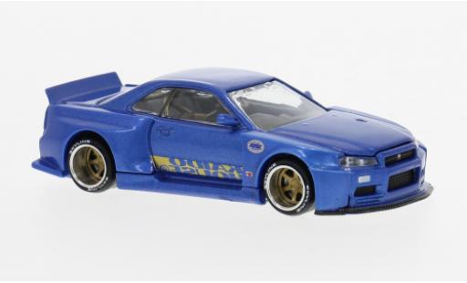 Modellautos Nissan Skyline 1/64 Mini GT GT-R (R34) blau 1999 1:64 Nissan Skyline 1/64 Mini GT GT-R (R34) blau 1999 1:64 modellautos