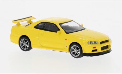 Modellautos Nissan Skyline 1/64 Mini GT GT-R (R34) V-Spec gelb 1999 1:64 Nissan Skyline 1/64 Mini GT GT-R (R34) V-Spec gelb 1999 1:64 modellautos