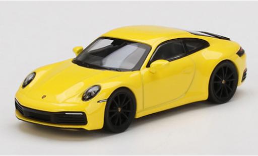 Porsche 992 4S 1/64 Mini GT 911 () Carrera 4S gelb modellautos