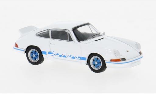 Porsche 911 1/64 Mini GT Carrera RS 2.7 weiss/blau 1:64 modellautos
