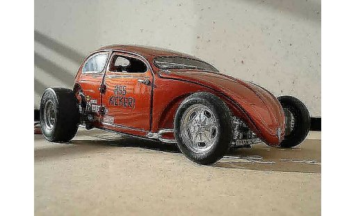 Volkswagen Kafer Hot Rod 1/18 Burago cox ass kicker 56 modellautos
