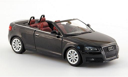 Modellautos Audi A3 1/43 Minichamps Cabriolet mettalic grau 2007 sans Vitrine Audi A3 1/43 Minichamps Cabriolet mettalic grau 2007 sans Vitrine modellautos