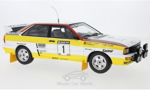 Modellautos Audi Quattro 1/18 Minichamps quattro A2 No.1 Sport Rallye WM Rallye Neuseeland 1984 W.Röhrl/C.Geistdörfer Audi Quattro 1/18 Minichamps quattro A2 No.1 Sport Rallye WM Rallye Neuseeland 1984 W.Röhrl/C.Geistdörfer modellautos