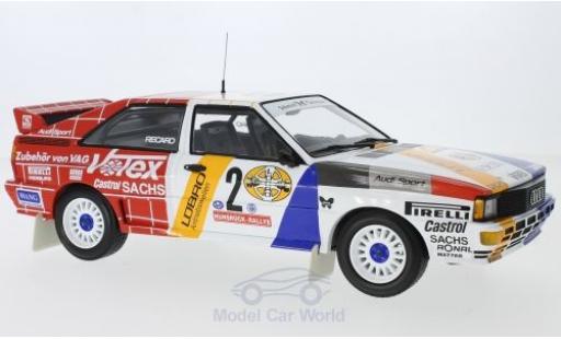 Modellautos Audi Quattro 1/18 Minichamps quattro A2 No.2 Schmidt Motorsport Votex Rallye DM Rallye Hunsrück 1984 H.Demuth/W.Lux Audi Quattro 1/18 Minichamps quattro A2 No.2 Schmidt Motorsport Votex Rallye DM Rallye Hunsrück 1984 H.Demuth/W.Lux modellautos