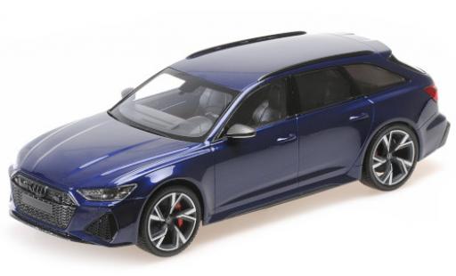 Modellautos Audi RS6 1/18 Minichamps Avant (C8) mettalic blau 2019 Audi RS6 1/18 Minichamps Avant (C8) mettalic blau 2019 modellautos