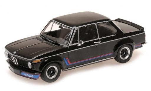 Bmw 2002 1/18 Minichamps Turbo schwarz/Dekor 1973 modellautos