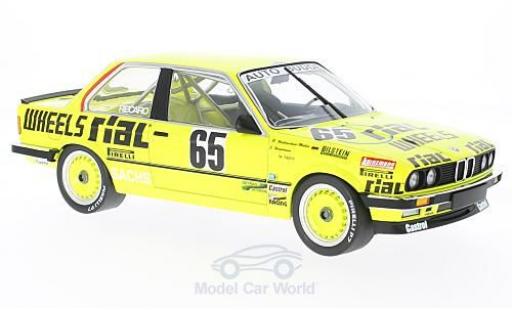 Bmw 325 1/18 Minichamps i No.65 Auto Budde Team Rial 24h Nürburgring 1986 J.Hamelmann/R.Walterscheid-Müller/M.Trint modellautos