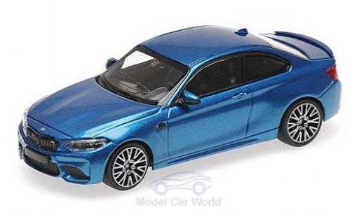 Bmw M2 1/43 Minichamps Competition mettalic blau 2019 modellautos