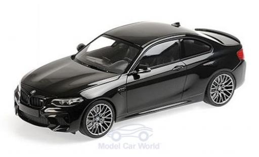 Bmw M2 1/18 Minichamps Competition mettalic schwarz 2019 modellautos
