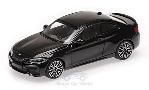 Bmw M2 1/43 Minichamps Competition mettalic schwarz 2019 modellautos