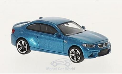 Bmw M2 1/87 Minichamps mettalic blau 2016 modellautos