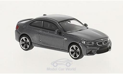Bmw M2 1/87 Minichamps mettalic grau 2016 modellautos