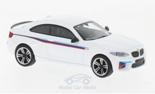 Bmw M2 1/87 Minichamps weiss 2016 Presentation modellautos