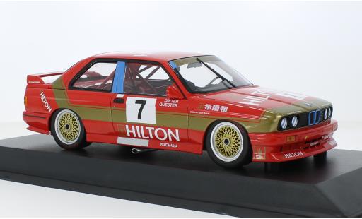Bmw M3 1/18 Minichamps (E30) No.7 Schnitzer- Hilton Macau Guia Race 1987 1:18 modellautos