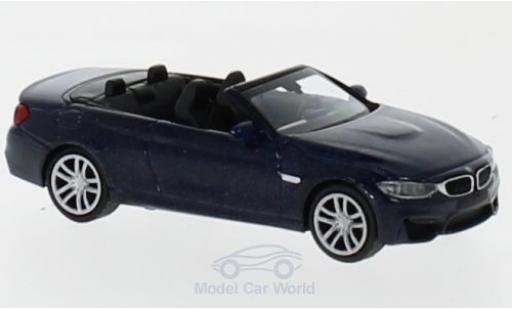 Modellautos Bmw M4 1/87 Minichamps Cabrio mettalic blau 2015 Bmw M4 1/87 Minichamps Cabrio mettalic blau 2015 modellautos