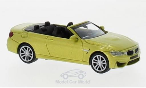 Modellautos Bmw M4 1/87 Minichamps Cabriolet mettalic gelb 2015 Bmw M4 1/87 Minichamps Cabriolet mettalic gelb 2015 modellautos