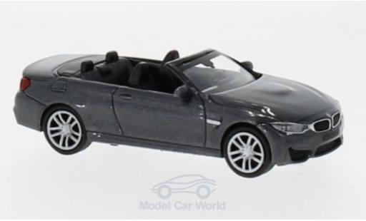 Modellautos Bmw M4 1/87 Minichamps Cabriolet mettalic grau 2015 Bmw M4 1/87 Minichamps Cabriolet mettalic grau 2015 modellautos