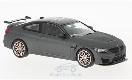 Bmw M4 1/43 Minichamps (F82) GTS matt-grau 2016 mit orangen Felgen modellautos