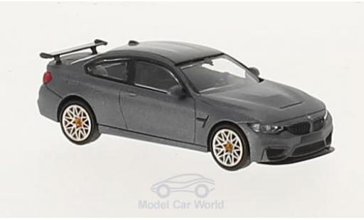 Bmw M4 1/87 Minichamps GTS matt-grau 2016 mit orangen Felgen modellautos