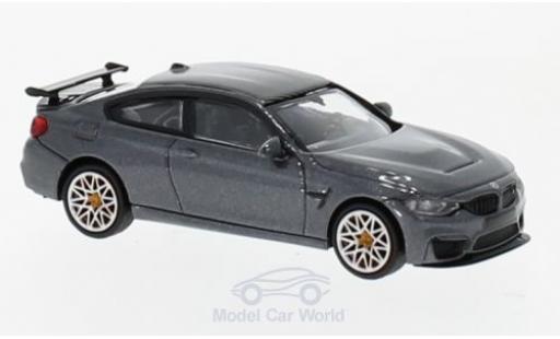 Bmw M4 1/87 Minichamps GTS mettalic grau 2016 mit orangen Felgen modellautos
