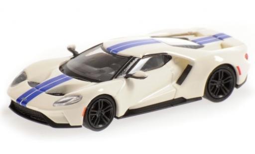 Modellautos Ford GT 1/87 Minichamps weiss/blau 2018 Ford GT 1/87 Minichamps weiss/blau 2018 modellautos
