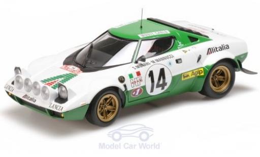 Modellautos Lancia Stratos 1/18 Minichamps HF No.14 Rallye WM Rallye Monte Carlo 1975 S.Munari/M.Mannucci Lancia Stratos 1/18 Minichamps HF No.14 Rallye WM Rallye Monte Carlo 1975 S.Munari/M.Mannucci modellautos