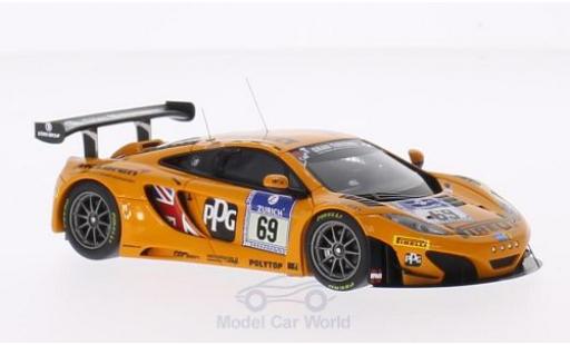 Modellautos McLaren MP4-12C 1/43 Minichamps 12C GT3 No.69 Doerr Motorsport Pirelli 24h Nürburgring 2014 R.Adams/S.Asch/A.Klasen/A.Parente McLaren MP4-12C 1/43 Minichamps 12C GT3 No.69 Doerr Motorsport Pirelli 24h Nürburgring 2014 R.Adams/S.Asch/A.Klasen/A.Parente modellautos