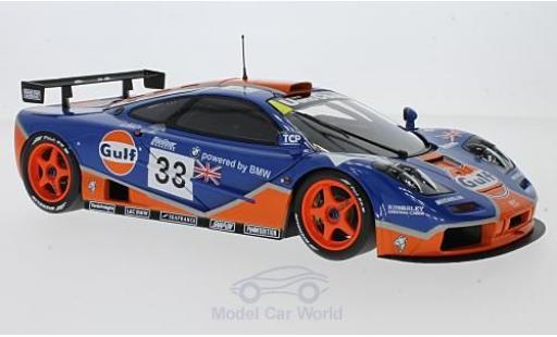 Modellautos McLaren F1 1/18 Minichamps GTR No.33 Gulf Racing Gulf 24h Le Mans 1996 R.Bellm/J.Weaver/J.J.Lehto McLaren F1 1/18 Minichamps GTR No.33 Gulf Racing Gulf 24h Le Mans 1996 R.Bellm/J.Weaver/J.J.Lehto modellautos