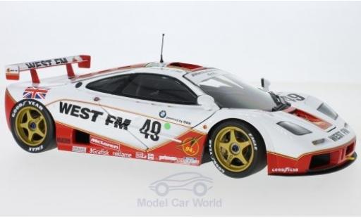 Modellautos McLaren F1 1/18 Minichamps GTR No.49 West Competition West 24h Le Mans 1995 L.E.Nielsen/J.Mass/T.Bscher ohne Vitrine McLaren F1 1/18 Minichamps GTR No.49 West Competition West 24h Le Mans 1995 L.E.Nielsen/J.Mass/T.Bscher ohne Vitrine modellautos
