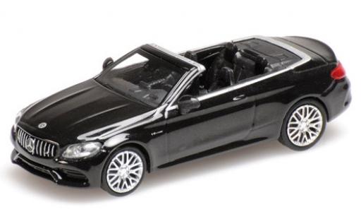 Mercedes Classe C 1/87 Minichamps AMG C63 Cabriolet (A205) mettalic schwarz 2019 modellautos