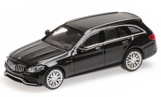 Mercedes Classe C 1/87 Minichamps AMG C63 T-Modell (S205) mettalic schwarz 2019 modellautos