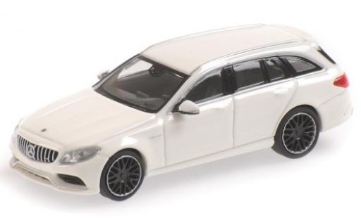 Mercedes Classe C 1/87 Minichamps AMG C63 T-Modell (S205) weiss 2019 modellautos