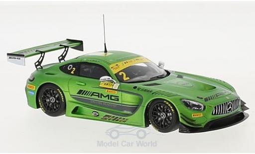 Mercedes AMG GT 1/43 Minichamps 3 No.2 -AMG Driving Academy Fia GT World Cup Macau 2016 R.van der Zande modellautos