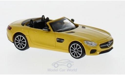 Mercedes AMG GT 1/87 Minichamps S Roadster mettalic gelb 2017 modellautos